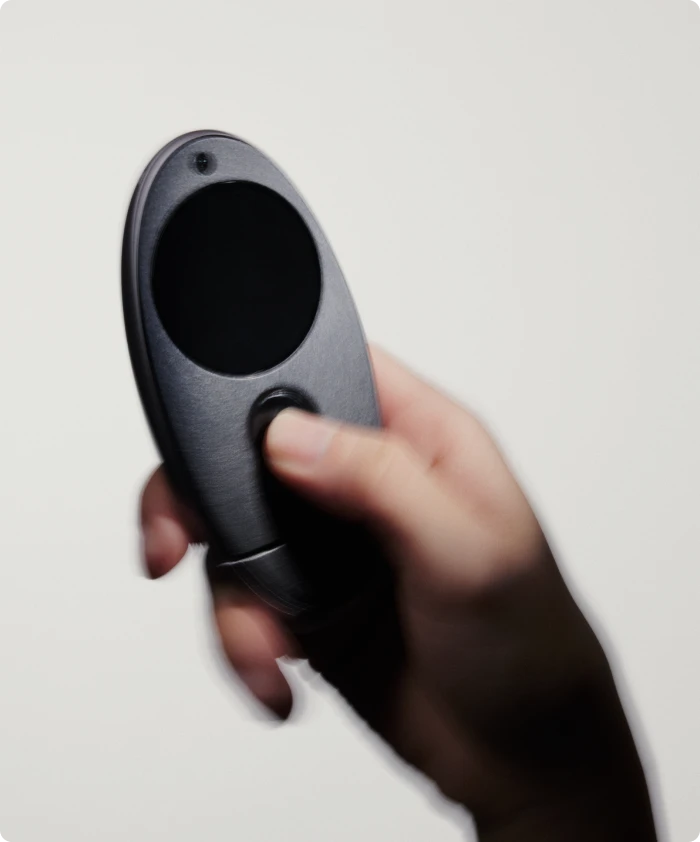Hand-held operation of kyu camera